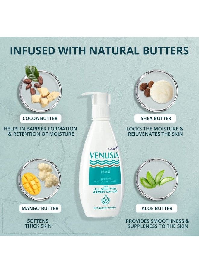 VENUSIA - VENUSIA Dr Reddy's Max Intensive Moisturizing Lotion for Everyday Use, 300g (Pack of 2) - Image 1