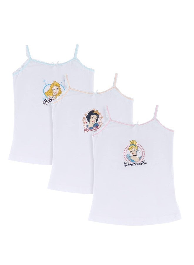BODYCARE Kids Girls Vest White Colored | 100% Cotton| Skin Friendly | Lightweight | Sleeveless Design | Pack of 3 Print - Image 1