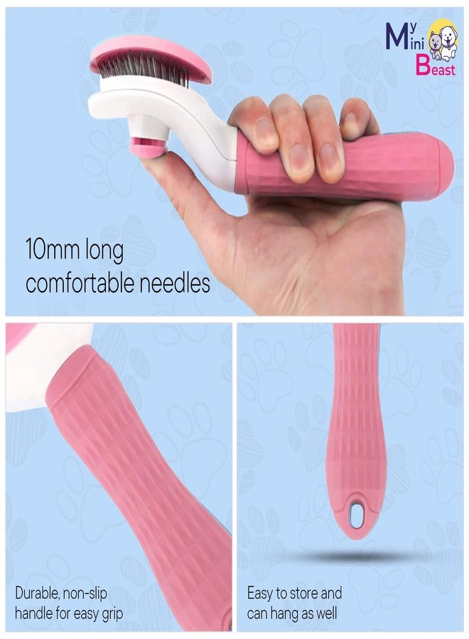 My mini beast Dog and cat slicker or Comb Pink - Image 3