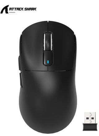 X3 Lightweight Wireless Gaming Mouse with Tri-Mode 2.4G/USB-C Wired/Bluetooth,Up to 26K DPI, PAW3395 Optical Sensor,Kailh GM8.0 Switch,5 programmable Buttons for PC/Win/Mac(Black) - pzsku/Z6CDE9406606B00DB37D6Z/45/1745890529/d5ee0900-08cc-4b49-926f-a2c6b324ba75
