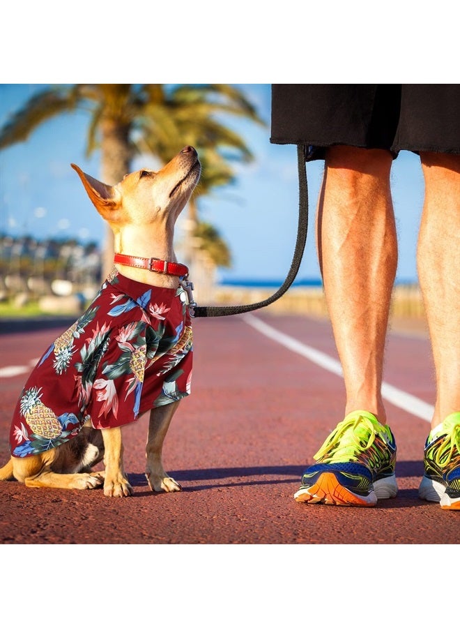 Weewooday 4 قطع تي شيرت صيفية للحيوانات الأليفة بأسلوب هاواي مزخرفة للكلاب تي شيرت مطبوع للحيوانات الأليفة ملابس باردة قابلة للتنفس للكلاب الصغيرة (أسلوب لطيف، 2X-كبير)