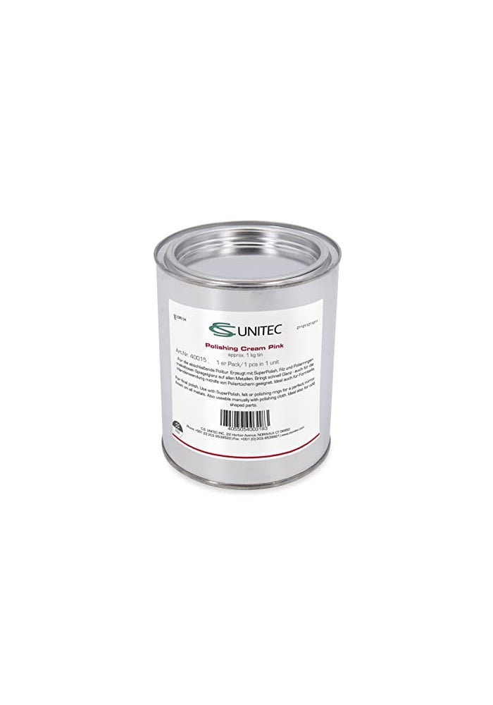 CS Unitec 40015T PTX Pink Polishing Cream Can 22lbs Metal Buffer Polisher Machine Accessory for Grinder Tool - Image 1