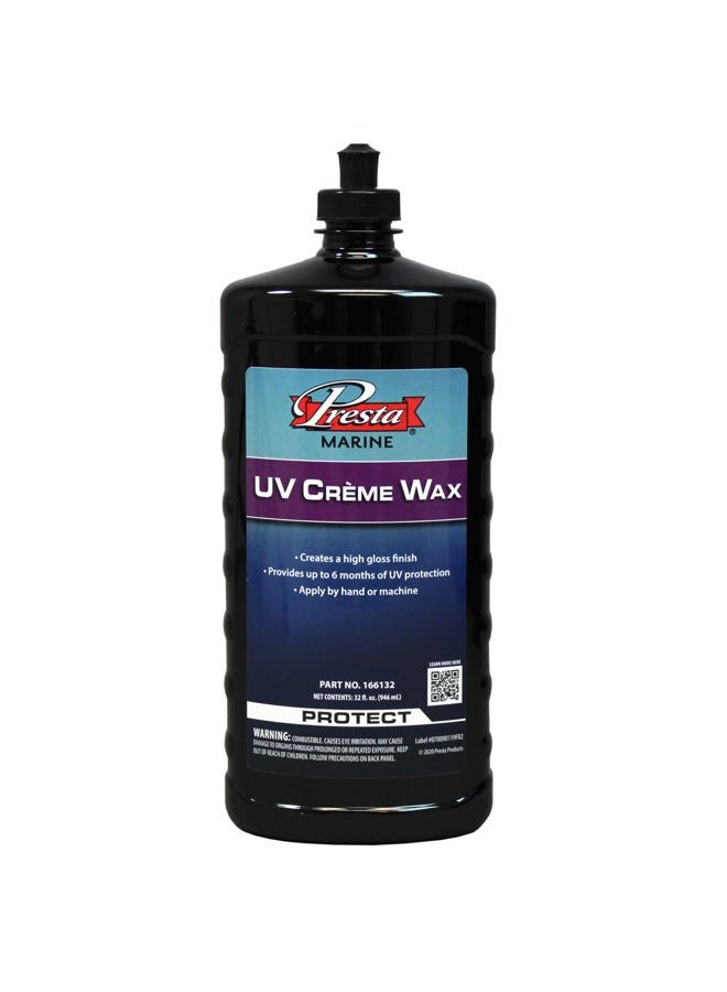Presta UV Crème Wax - Creates High Gloss Finish and Long-Lasting Shine/Traditional Wax for Use On Fiberglass, Gel Coat and Painted Vehicle Finishes / 32 Oz. (166132) - Image 1