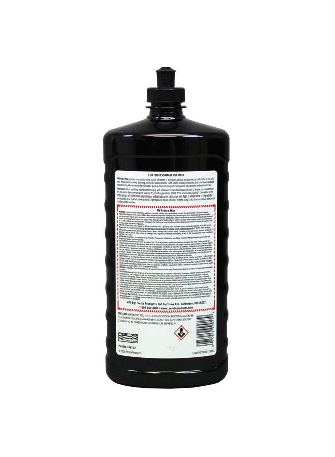 Presta UV Crème Wax - Creates High Gloss Finish and Long-Lasting Shine/Traditional Wax for Use On Fiberglass, Gel Coat and Painted Vehicle Finishes / 32 Oz. (166132) - Image 2