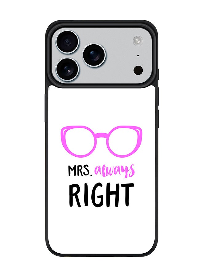 Stylizedd iPhone 17 Pro Max Case, [Compatible with MagSafe] Slim Magnetic cover Phone Case iPhone 17 Pro Max -Mrs. Always Right - Image 1