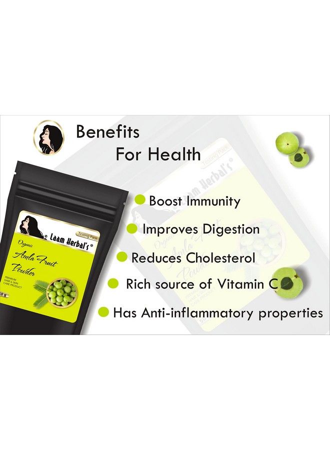 Laam Herbals Amla Powder ; Pure & Natural ; Quick Growth Dandruff Control Antifall ; For Hair Skin & Health (1000 G) - Image 4