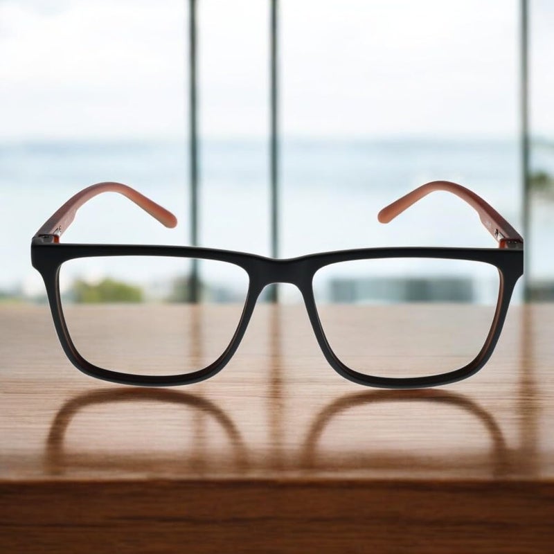 Lens+ Lensplus Square TR Full Rim Eyeglasses with Blue Cut Lightweight Unisex Eyewear for Men & Women | Stylish Computer & Daily Use Frame - Image 2