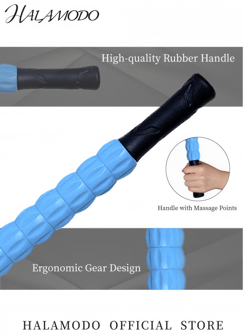 HALAMODO Muscle Roller Athlete Massage Roller Stick Help Reducing Muscle Soreness Cramping Tightness Leg Arms Back Calves Muscle Massager for Post Liposuction & Fibrosis Treatment & Surgery Recovery & Tummy Tuck  - Image 2
