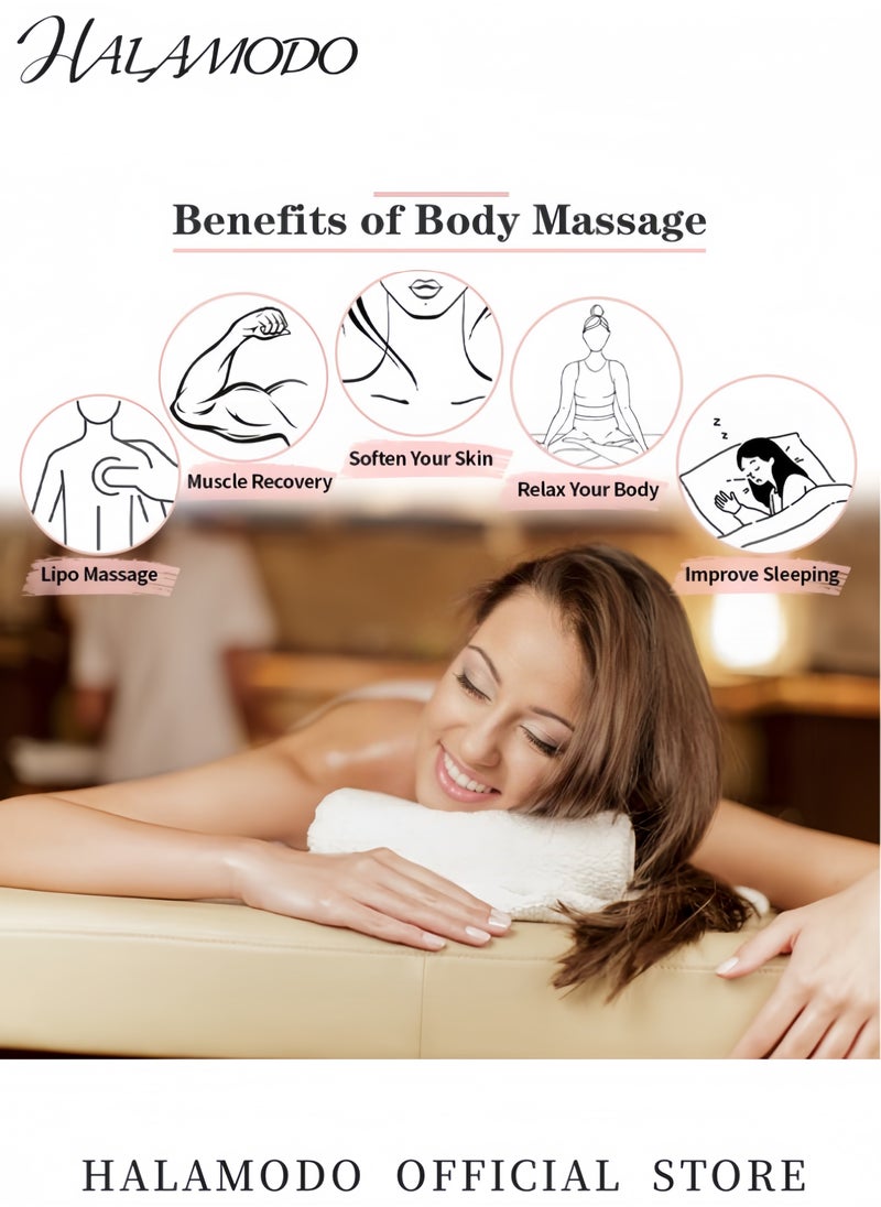 HALAMODO Muscle Roller Athlete Massage Roller Stick Help Reducing Muscle Soreness Cramping Tightness Leg Arms Back Calves Muscle Massager for Post Liposuction & Fibrosis Treatment & Surgery Recovery & Tummy Tuck  - Image 5