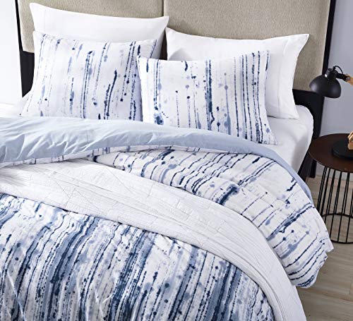City Scene - King Duvet Cover Set, 100% Soft Cotton Bedding for Year Round Comfort, 3 Piece Bed Set with Matching Pillowcases (Sokal Blue) - Image 3