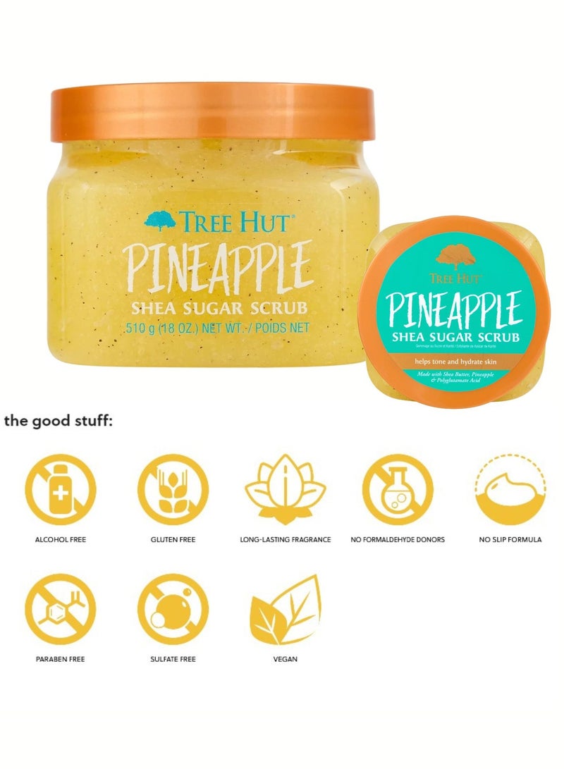 Tree Hut مقشر سكر الشيا والأناناس 510 جم/18 أونصة - Image 5