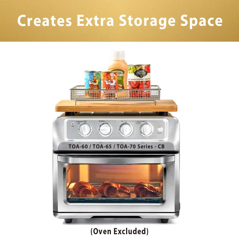 Umilife Cutting Board Compatible with TOA-70/TOA-65/TOA-60 Series Air Fryer (Oven Excluded), Accessories for Convection Toaster Oven, Creates Storage Space, Protects Cabinet Cupboard - Image 4