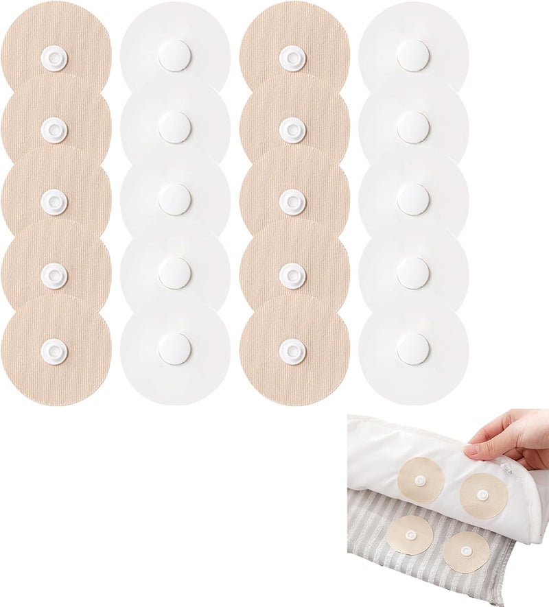 Rexez Duvet Snaps to Hold Pack of 10 | Quilt Clips Comforter Fasteners | Bed Duvet Cover Grippers | Bedding Holder Clips for Comforter & Blanket - Image 1
