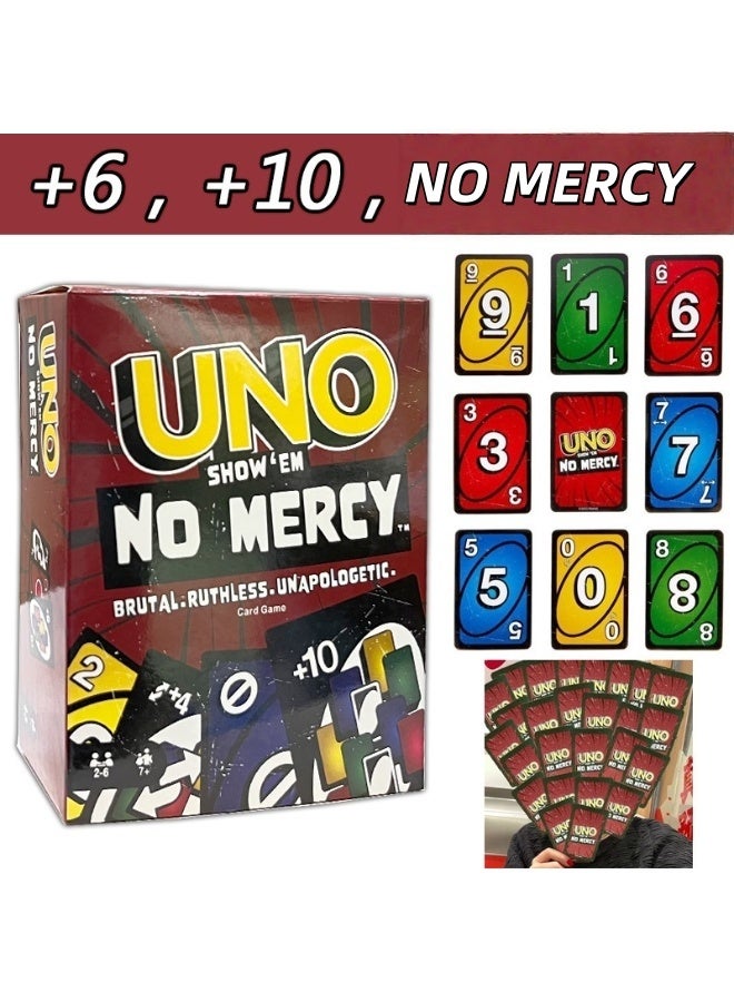Mattel Games UNO Show Em No Mercy Card Game - New Party Table Family Entertainment UNO Games - Are Wild for 2-10 Players, 7+Years Old - Image 2
