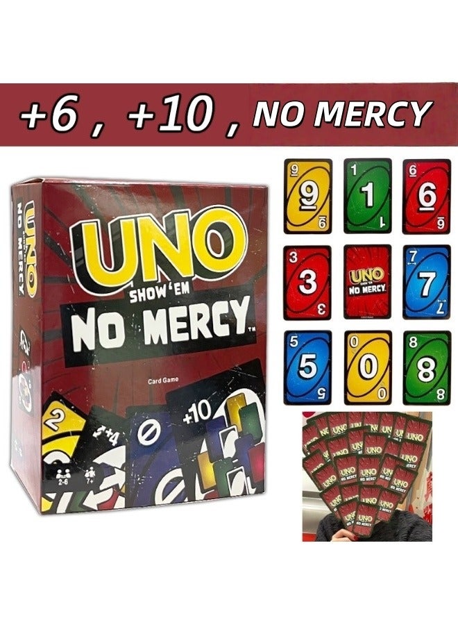 Mattel Games UNO Show Em No Mercy Card Game - New Party Table Family Entertainment UNO Games - Are Wild for 2-10 Players, 7+Years Old - Image 2