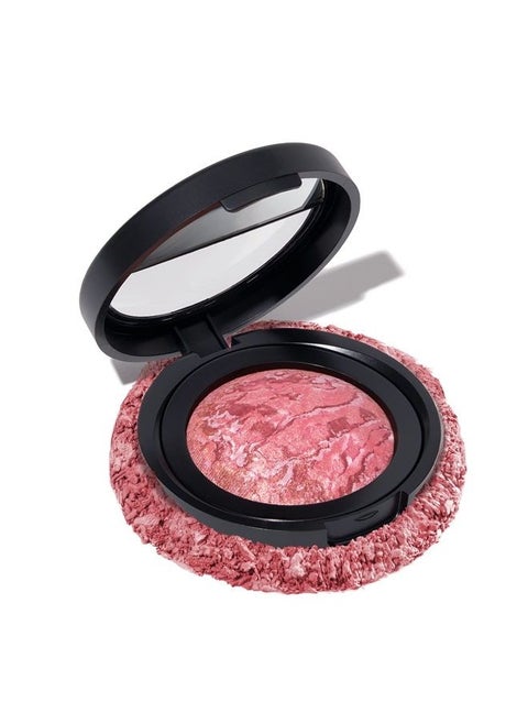 Baked Blush-n-Brighten Marbleized Blush- Tropic Hues Creamy Lightweight Satin Finish