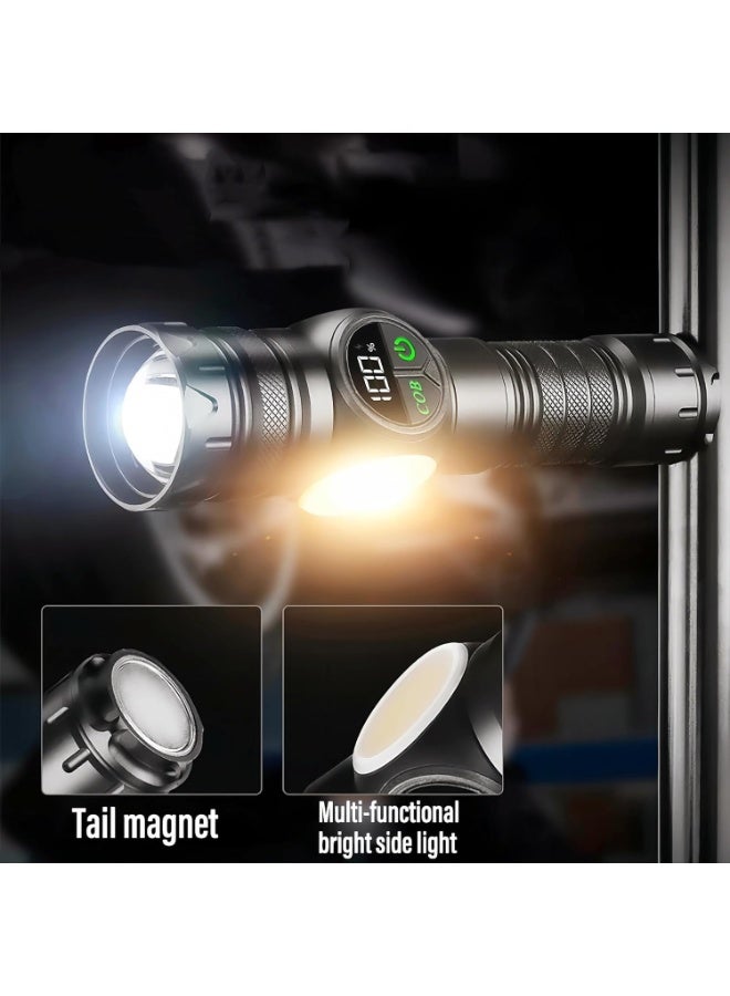 3 in 1 Real Rechargeable Flash Lamp 5000 Lumen Outdoor Powerful Cup Light , 5000mAh Visible LED Flash Light With Magnet Over 15 Hours Battery Time 9 Light Modes And SOS For Emergencies - Image 4