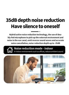 Neutral A9Pro Microphone In Ear True Wireless Bluetooth 5.4 Earphones Low Latency Fast Charging IPX3 Waterproof Earphones with White Charging Box  - Image 3