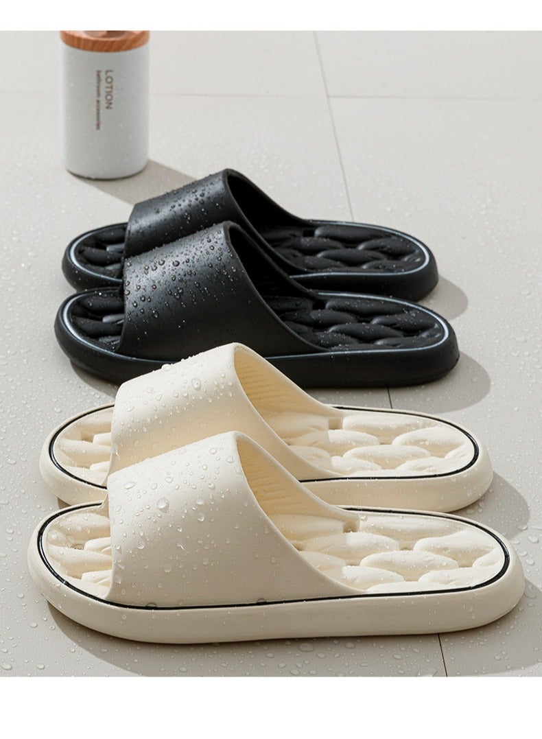Breathable Slippers Lndoor Non-Slip Slippers For Men And Women's Bathroom Leaky Slippers Do Not Smell - Image 2