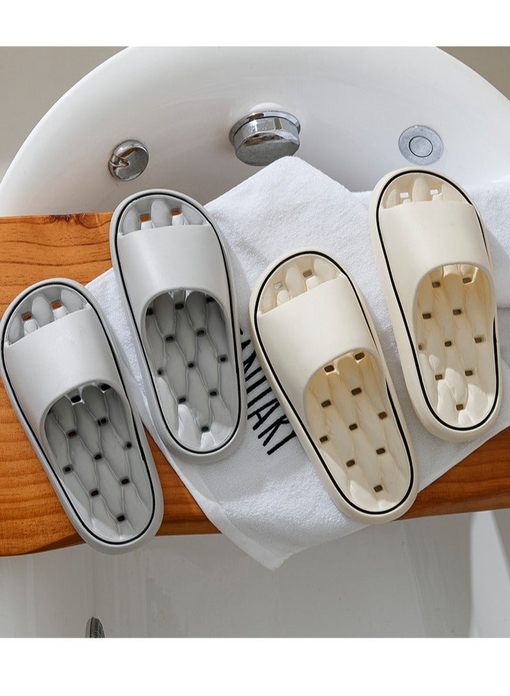 Breathable Slippers Lndoor Non-Slip Slippers For Men And Women's Bathroom Leaky Slippers Do Not Smell - Image 3