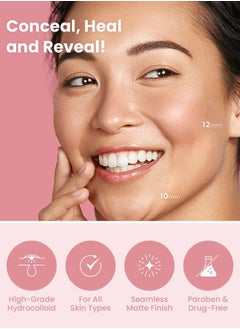 Glam Up Hydrocolloid Blemish Pimple Zit Patches - Invisible Ultra Thin Spot Cover Stickers for Face and Skin, Strong Water-proof and Adhesive Overnight Thin & Invisible (72 Count / 2 Sizes)  - Image 5