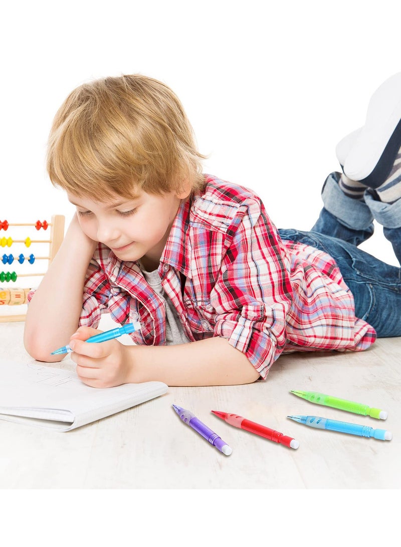 Colorful Mini Mechanical Pencils Set - 16 Pack 0.7mm Automatic Pencils with Erasers for Home, Office, School, Writing, Drawing, and Drafting Supplies - Image 4