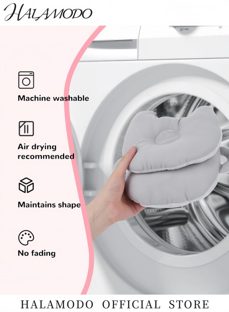 هالامودو وسادة رضاعة ذاتية التغذية قابلة للفصل مع جيب للزجاجة، وسائد دعم تغذية قابلة للتعديل، وسادة دعم متعددة الوظائف للطفل - Image 5