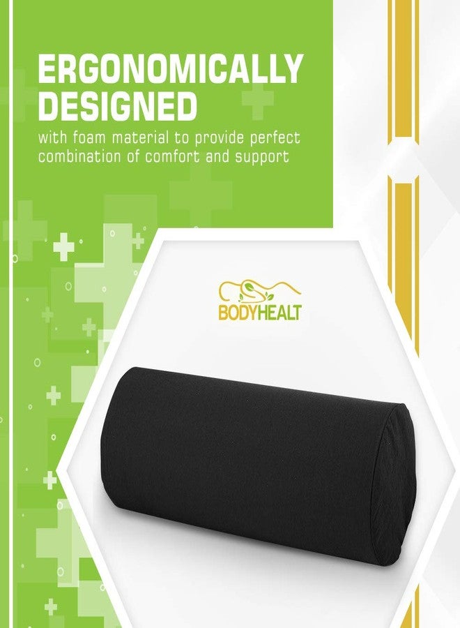 BodyHealt Neck Roll - Original Cervical Round Pillow for Head, Spine & Back Pain Relief. Circle Support for Sleeping. Cylinder Firm Lumbar Bolster - Image 3