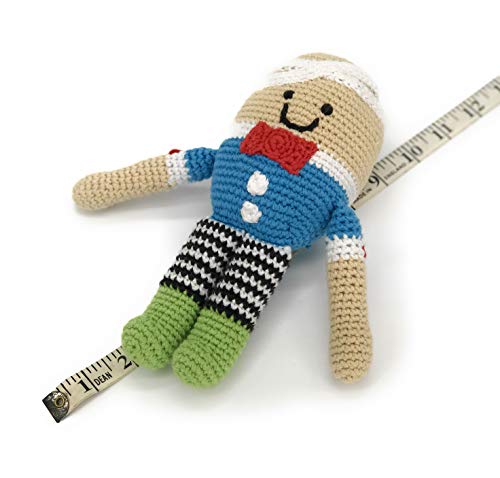 Pebble | Handmade Humpty Dumpty | Crochet | Fair Trade | Pretend | Imaginative Play | Rattle | Machine Washable - Image 4