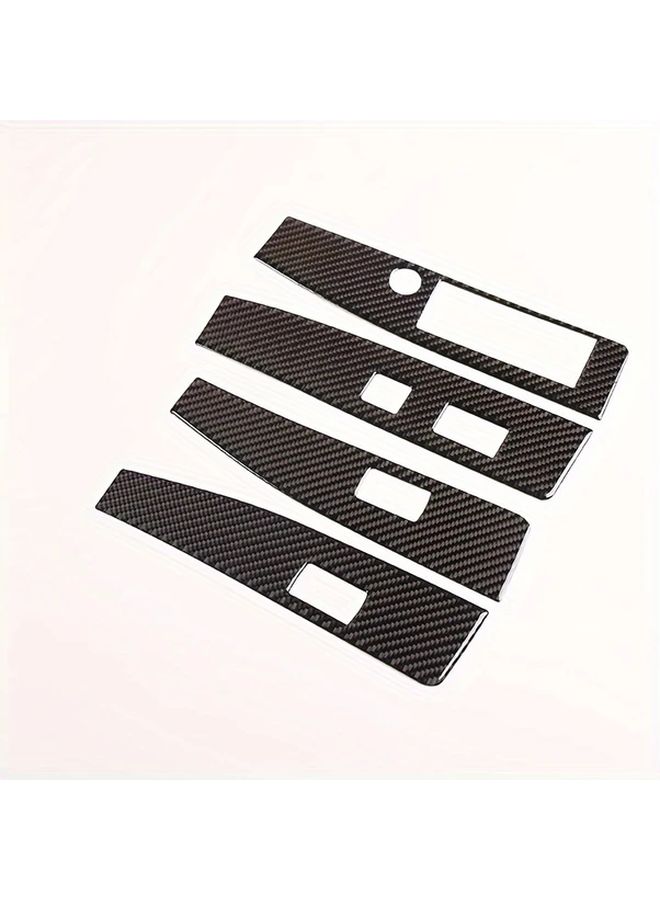 Carbon Fiber Window Switch Trim for Tacoma 15 22 Left Side Black - Image 4