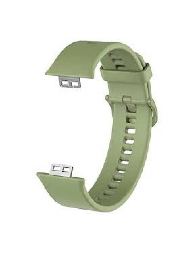 Replacement Silicone Band compatible with Huawei Watch Fit Green
