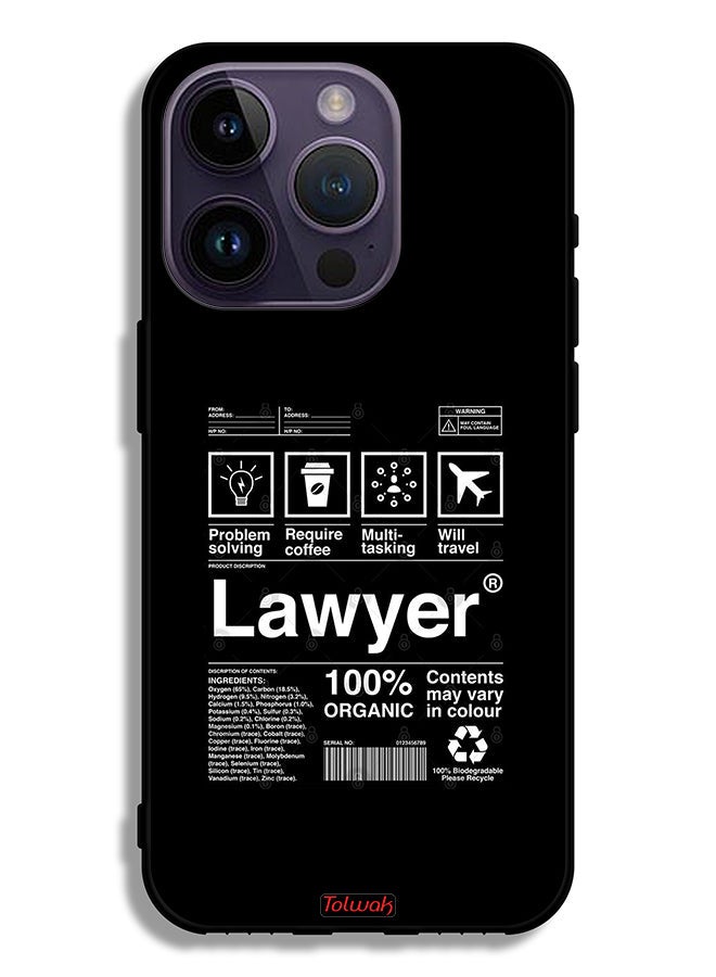 Tolwak Apple iPhone 14 Pro Protective Case Lawyer Sticker - Image 2