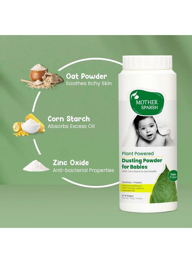 موذر سبارش بودرة الأطفال من Mother Sparsh Plant Powered Dusting Powder - 330 جرام | بودرة أطفال خالية من التلك مع نشا الذرة ومسحوق الشوفان - Image 4
