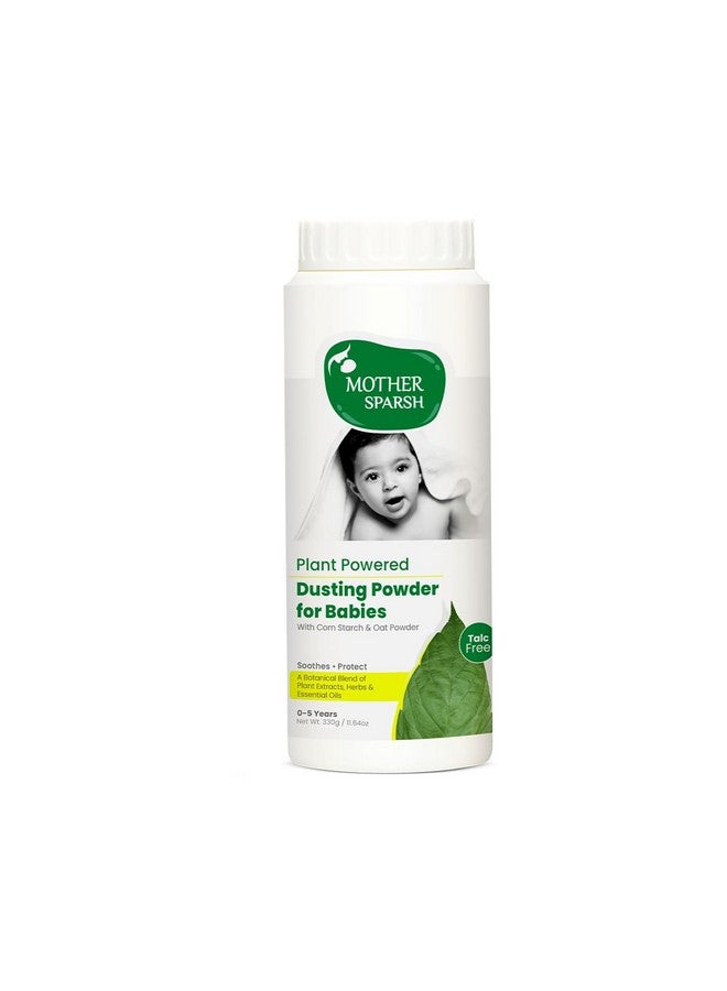 موذر سبارش بودرة الأطفال من Mother Sparsh Plant Powered Dusting Powder - 330 جرام | بودرة أطفال خالية من التلك مع نشا الذرة ومسحوق الشوفان - Image 1