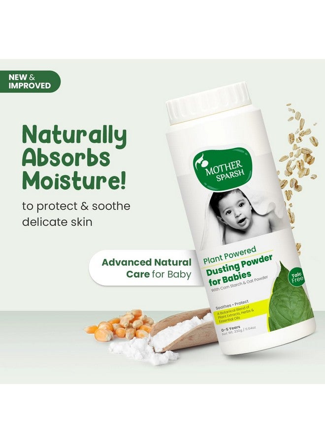 موذر سبارش بودرة الأطفال من Mother Sparsh Plant Powered Dusting Powder - 330 جرام | بودرة أطفال خالية من التلك مع نشا الذرة ومسحوق الشوفان - Image 2