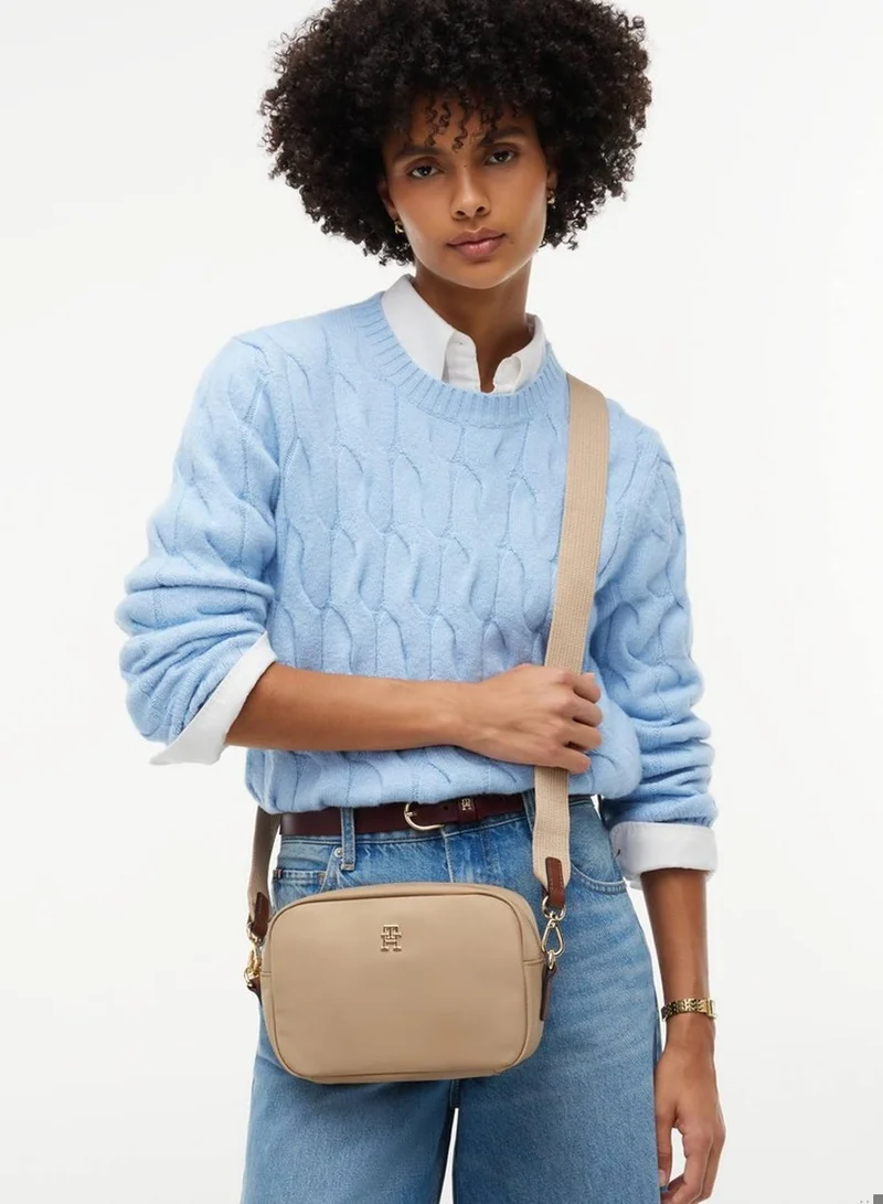 Tommy Hilfiger Horseradish TH Monogram Crossbody Camera Bag for Women | Best Price UAE
