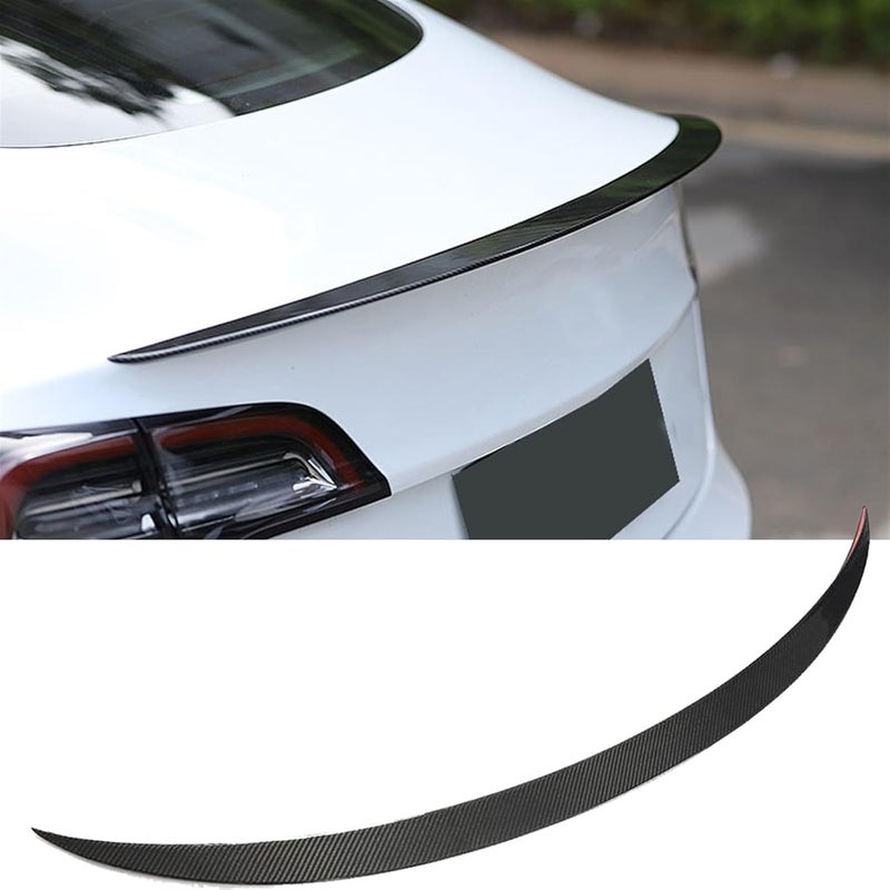Wivplex Carbon Fiber Rear Spoiler for Tesla Model 3 - Image 4