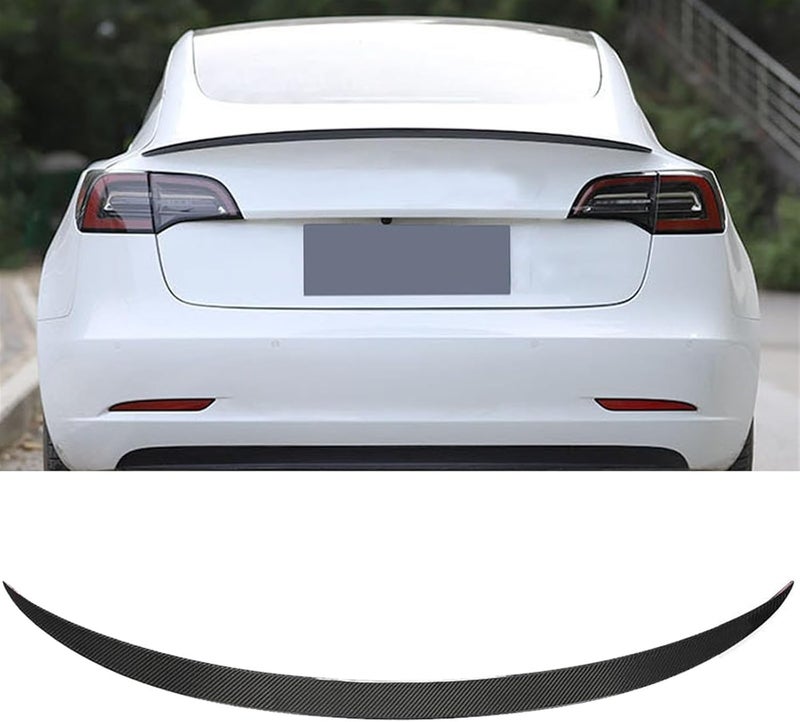 Wivplex Carbon Fiber Rear Spoiler for Tesla Model 3 - Image 5