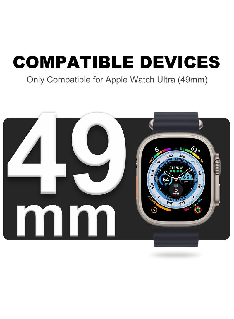 KASTWAVE Case Compatible for Apple Watch Ultra Case 49mm and Screen Protector, Soft TPU Waterproof Touch Sensitive, Anti-Scratch for Apple Watch Ultra Case for Men Women (Ultra 49mm) - Image 2