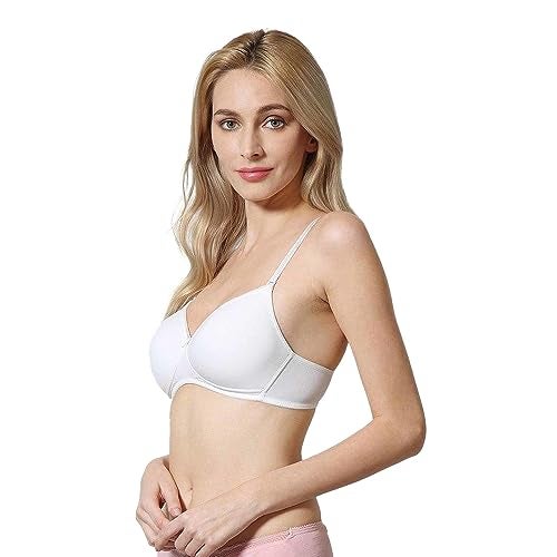 Van Heusen Women Bra - Cotton Easy Set Lycra - Anti Bacterial, Wireless, Padded, Full Coverage, Breathable, White, 34B - Image 5