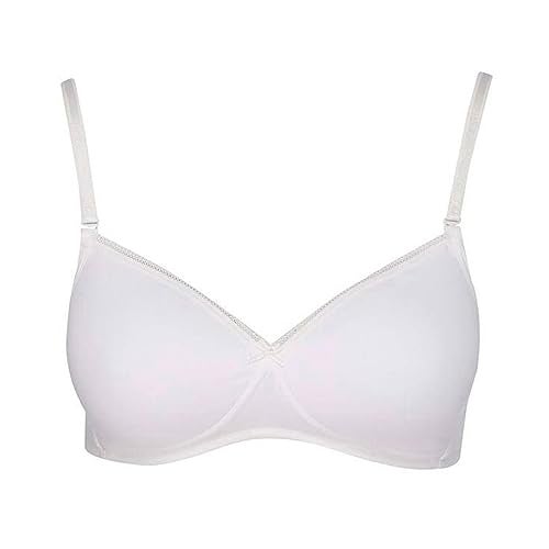 Van Heusen Women Bra - Cotton Easy Set Lycra - Anti Bacterial, Wireless, Padded, Full Coverage, Breathable, White, 34B - Image 2