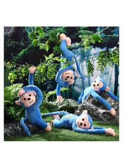 Excefore Stuffed Animals Toy, 4 Packs Hanging Monkey Stuffed Animal Monkey Plush Toy with Hook and Loop Fasteners Hands Large Stuffed Animal, Monkey Hanging 23 Inch for Adults Gifts Decors (Blue)  - Image 3
