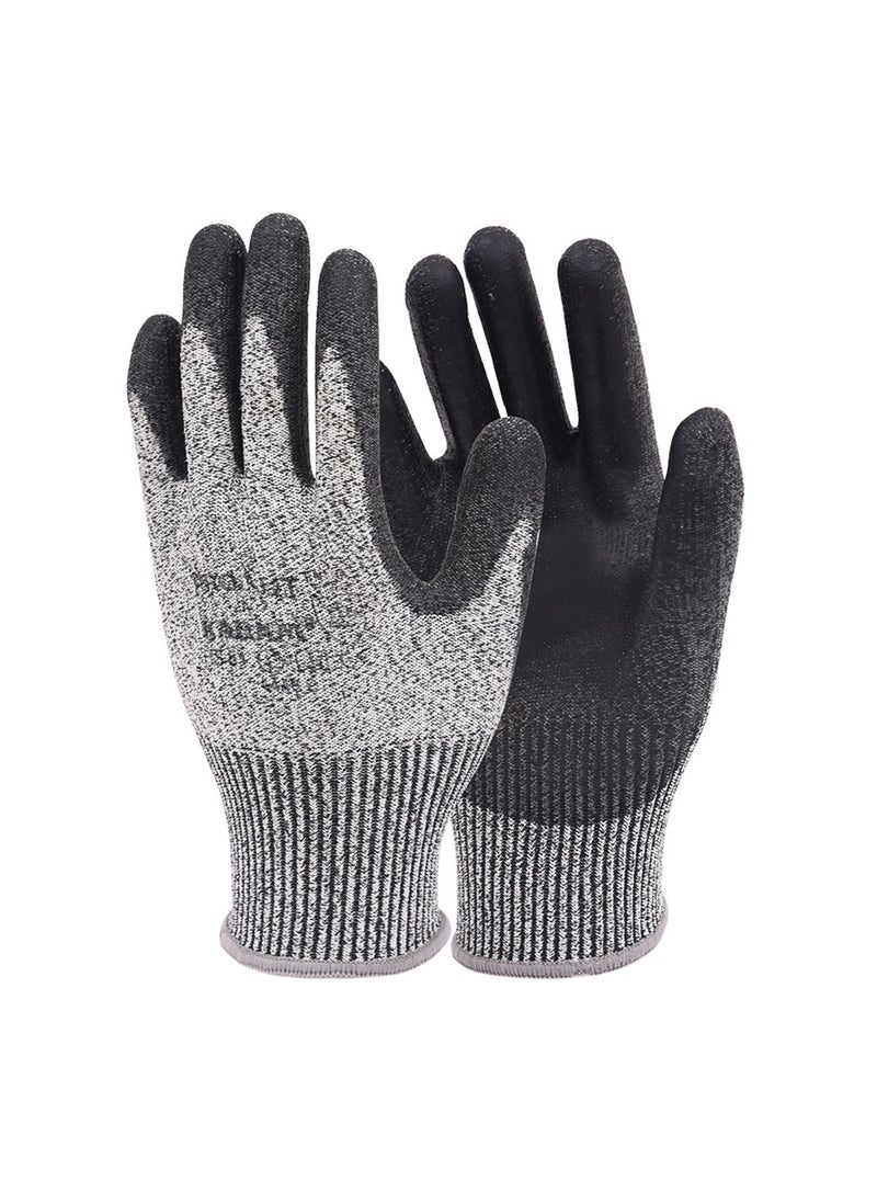 Karam Hs 51 Hppe Liner With Black Pu Coating Gloves Black Medium
