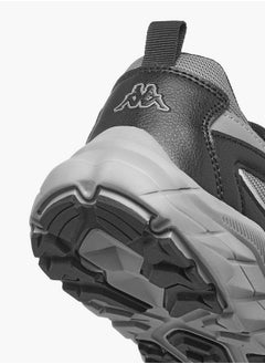 Kappa Boys' Logo Detail Sports Shoes with Hook and Loop Closure  - Image 5