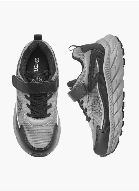 Boys' Logo Detail Sports Shoes with Hook and Loop Closure