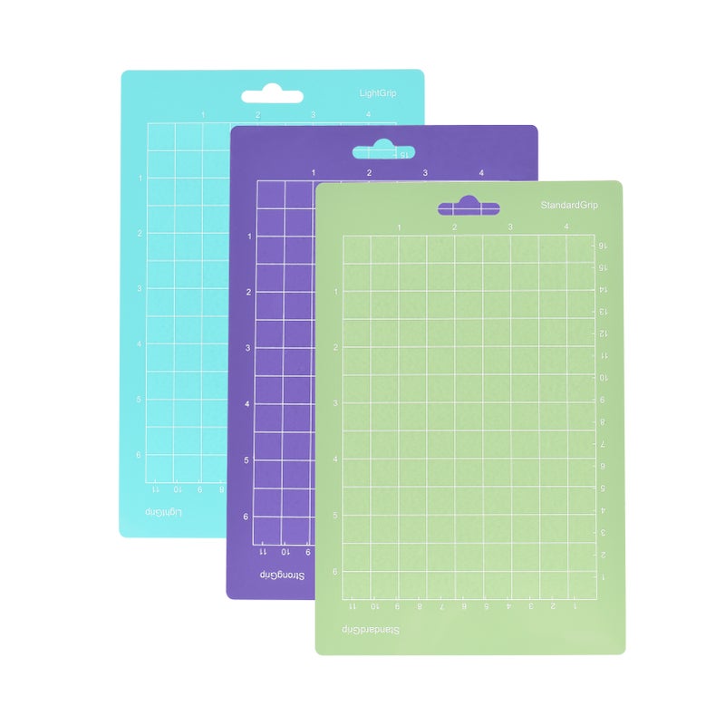 3PCS 6.5*4.5 Inch Replacement Cutting Mat Adhesive Non-Slip Gridded Cutting Mats Compatible with Silhouette Cameo Cricut Cutting Machine Explore Plotter Machine - Image 1