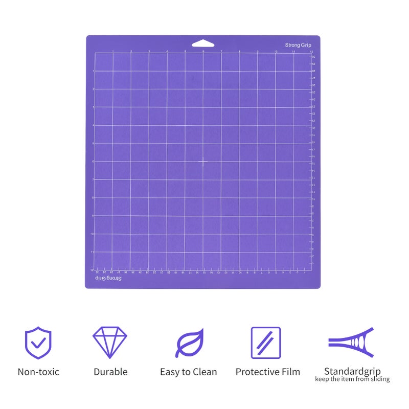 3PCS 6.5*4.5 Inch Replacement Cutting Mat Adhesive Non-Slip Gridded Cutting Mats Compatible with Silhouette Cameo Cricut Cutting Machine Explore Plotter Machine - Image 3