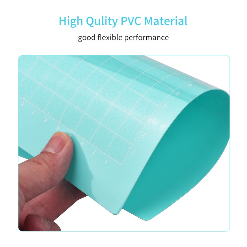 3PCS 6.5*4.5 Inch Replacement Cutting Mat Adhesive Non-Slip Gridded Cutting Mats Compatible with Silhouette Cameo Cricut Cutting Machine Explore Plotter Machine - Image 2