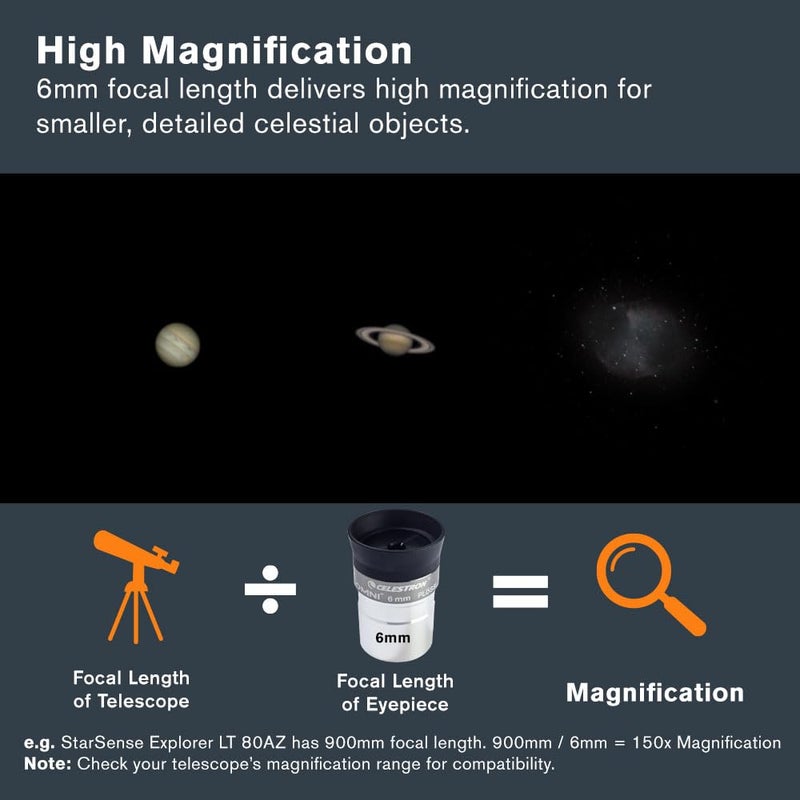 Celestron 93317 1-1/4-6 mm Omni Series Eyepiece - Image 4