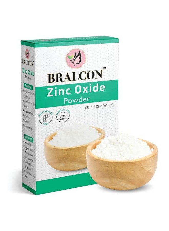 BRALCON Zinc Oxide non nano Powder - 100g | Zno/Zink White Powder for Face Pack, Skin Care | Original Powder|zno non nano particles|Zinc Oxide Powder Sunscreen Lotion|UVB Rays Protection - Image 1